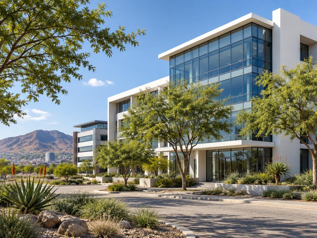 Illustrative contemporary commercial property in Namibia